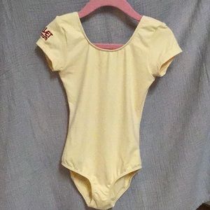 Bloch Leotard, soft yellow, size 4-6, little girls